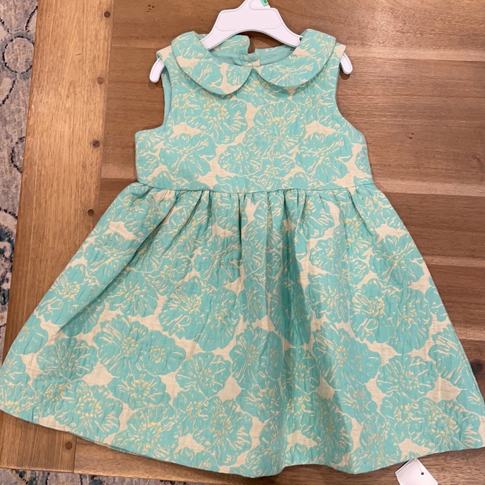 Beautiful pleated turquoise party dress